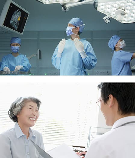 医療用3D解析技術　手術現場