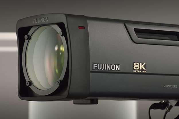 8K放送とFUJIFILM　 8K放送用レンズを用いたカメラ